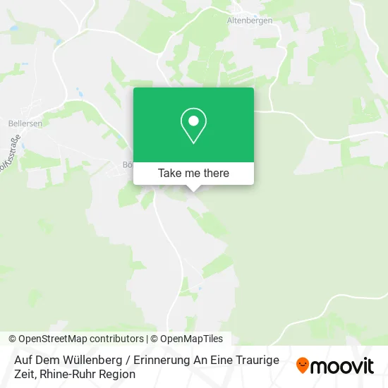 Карта Auf Dem Wüllenberg / Erinnerung An Eine Traurige Zeit