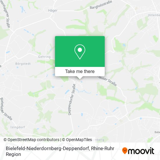 Bielefeld-Niederdornberg-Deppendorf map