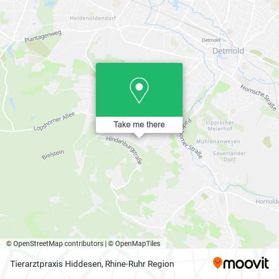 Карта Tierarztpraxis Hiddesen