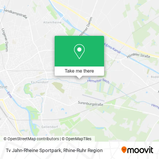 Карта Tv Jahn-Rheine Sportpark