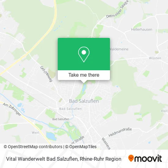 Карта Vital Wanderwelt Bad Salzuflen
