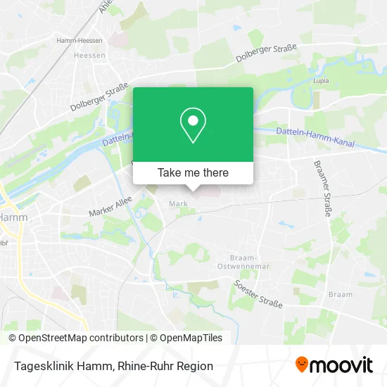 Tagesklinik Hamm map