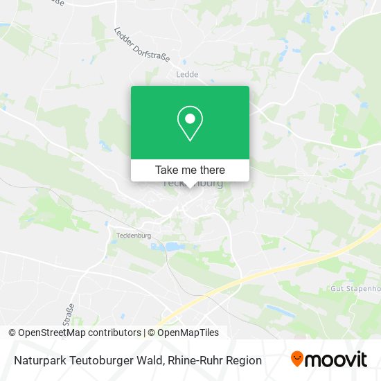 Naturpark Teutoburger Wald map