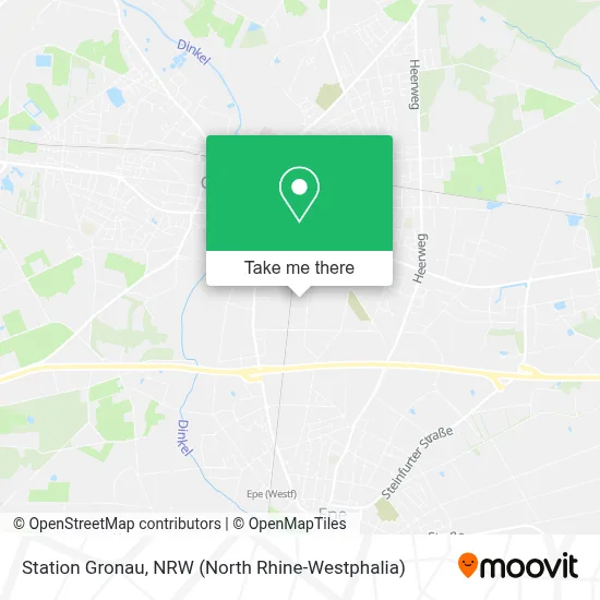 Station Gronau map