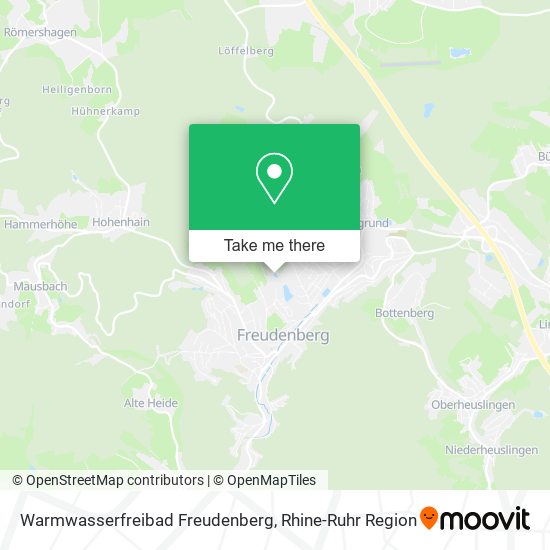 Warmwasserfreibad Freudenberg map