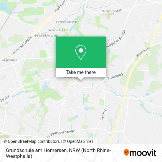 Grundschule am Homersen map