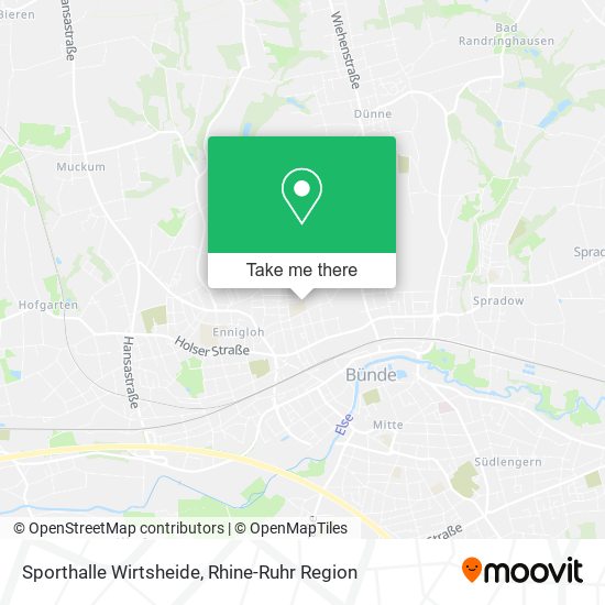 Sporthalle Wirtsheide map