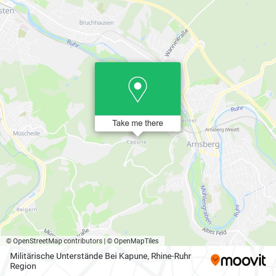 Militärische Unterstände Bei Kapune map