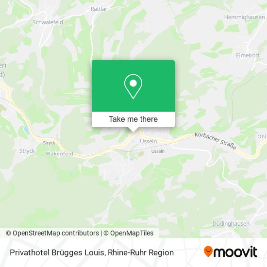 Privathotel Brügges Louis map