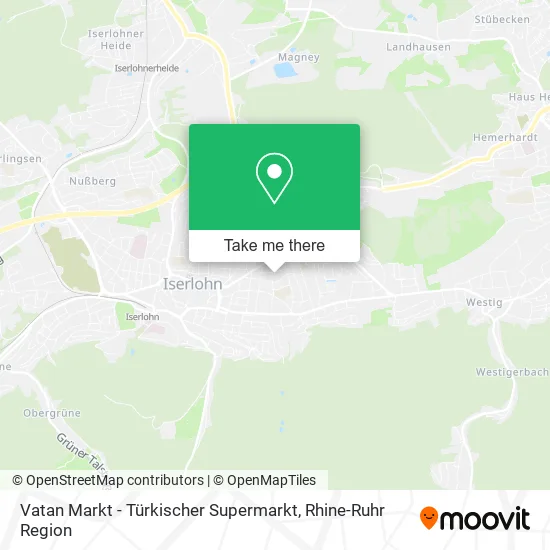 Карта Vatan Markt - Türkischer Supermarkt