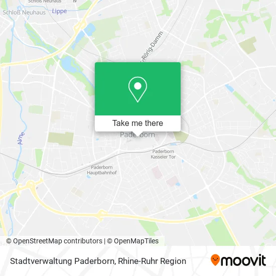 Карта Stadtverwaltung Paderborn