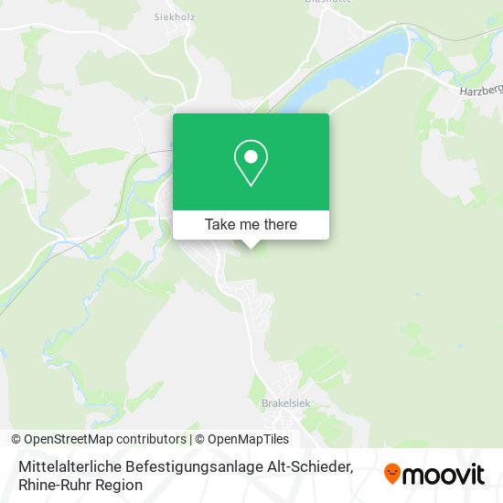 Mittelalterliche Befestigungsanlage Alt-Schieder map