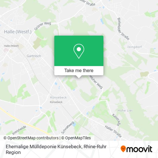 Ehemalige Mülldeponie Künsebeck map