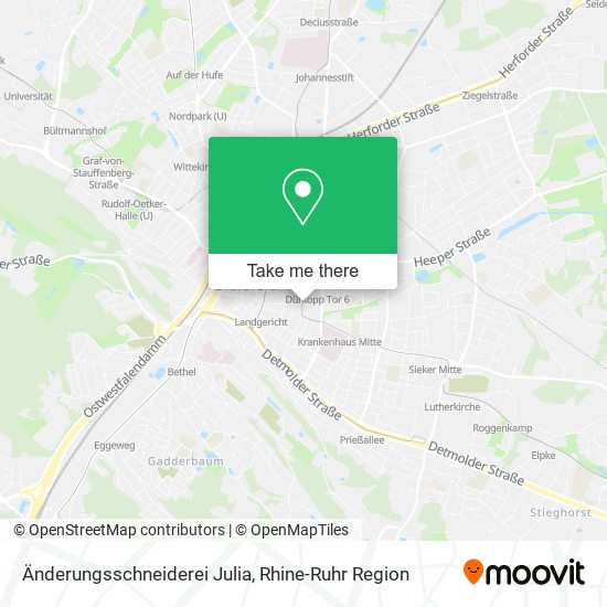 Änderungsschneiderei Julia map