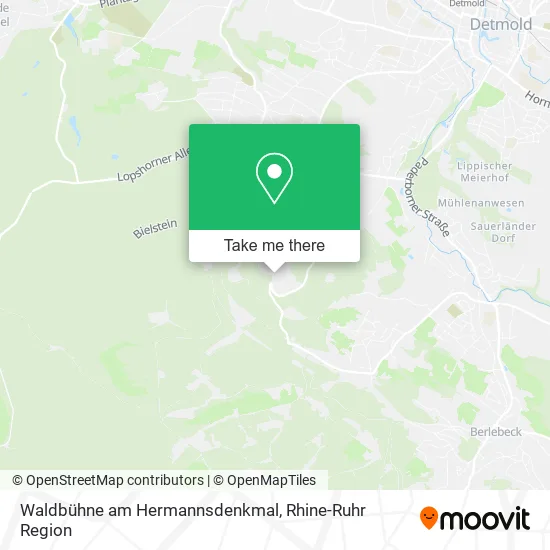 Карта Waldbühne am Hermannsdenkmal