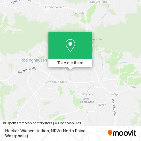 Карта Häcker-Wiehenstadion