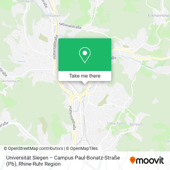 Universität Siegen – Campus Paul-Bonatz-Straße (Pb) map