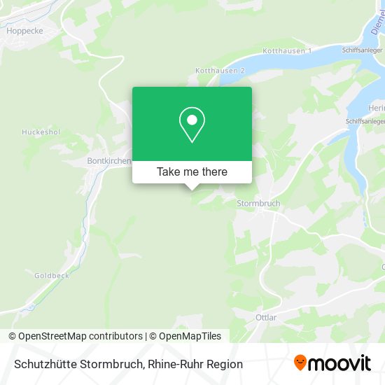 Schutzhütte Stormbruch map