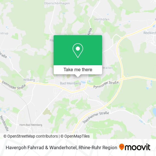 Havergoh Fahrrad & Wanderhotel map