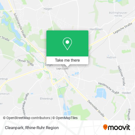 Cleanpark map