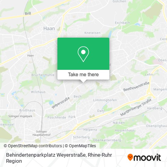 Карта Behindertenparkplatz Weyerstraße