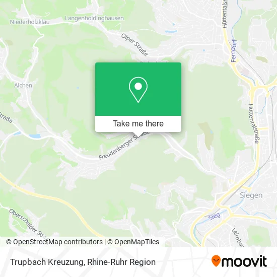 Карта Trupbach Kreuzung