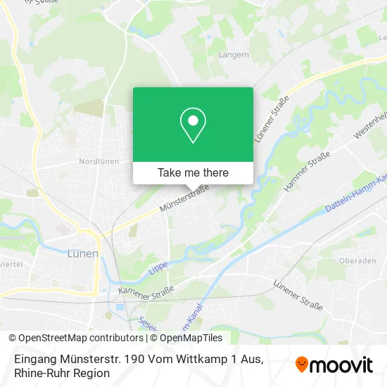 Карта Eingang Münsterstr. 190 Vom Wittkamp 1 Aus