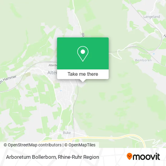 Карта Arboretum Bollerborn