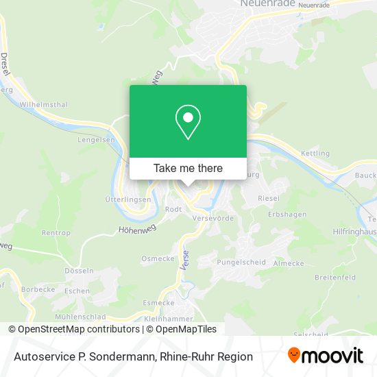 Autoservice P. Sondermann map