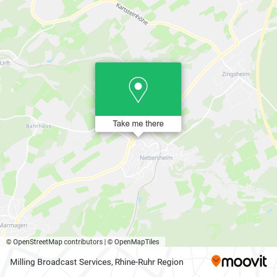 Карта Milling Broadcast Services