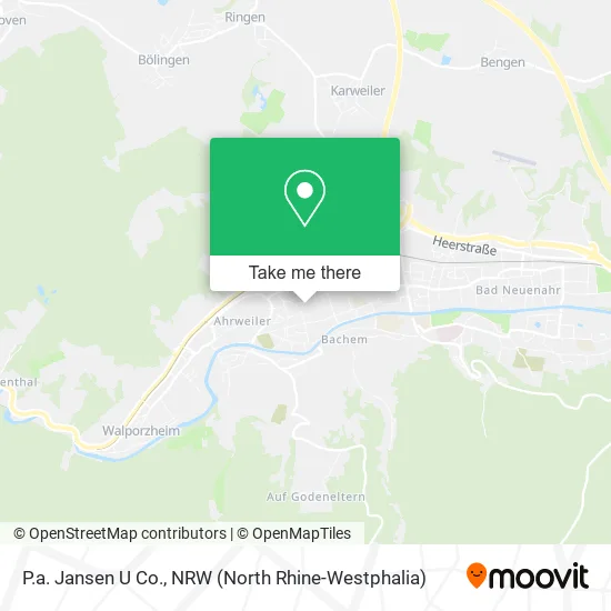 Карта P.a. Jansen U Co.