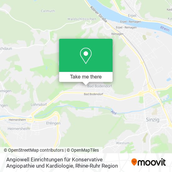 Angiowell Einrichtungen für Konservative Angiopathie und Kardiologie map