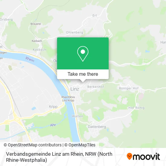 Карта Verbandsgemeinde Linz am Rhein