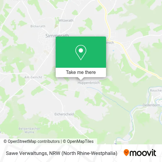 Sawe Verwaltungs map