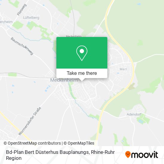 Bd-Plan Bert Düsterhus Bauplanungs map