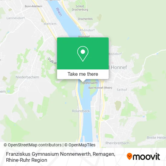 Карта Franziskus Gymnasium Nonnenwerth, Remagen