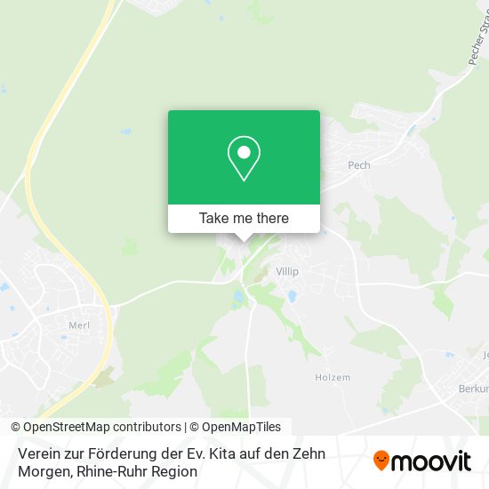 Карта Verein zur Förderung der Ev. Kita auf den Zehn Morgen