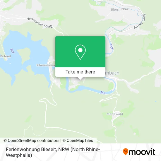 Ferienwohnung Bieselt map