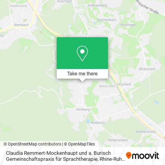 Карта Claudia Remmert-Mockenhaupt und a. Burisch Gemeinschaftspraxis für Sprachtherapie