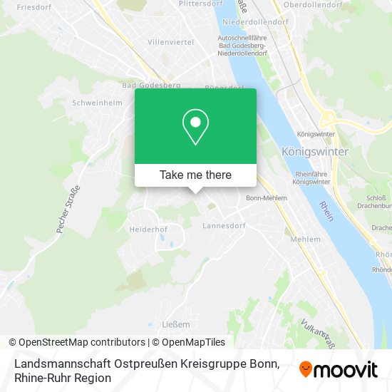 Landsmannschaft Ostpreußen Kreisgruppe Bonn map