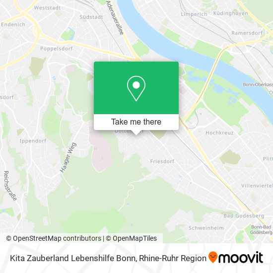 Kita Zauberland Lebenshilfe Bonn map