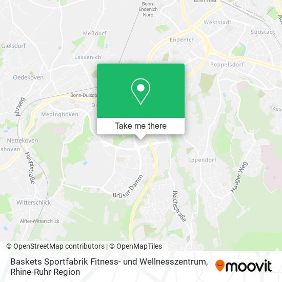 Карта Baskets Sportfabrik Fitness- und Wellnesszentrum