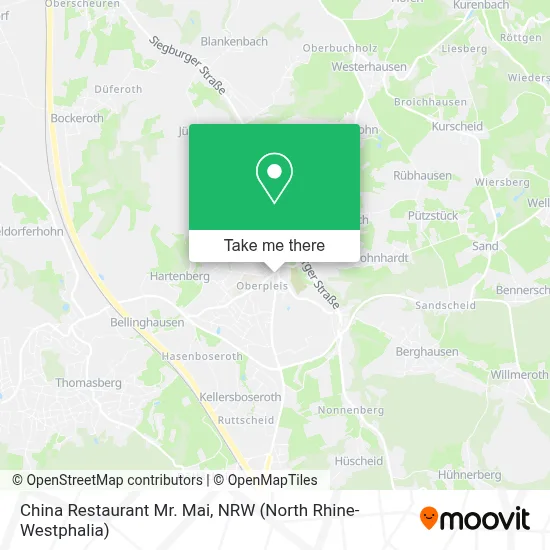 China Restaurant Mr. Mai map