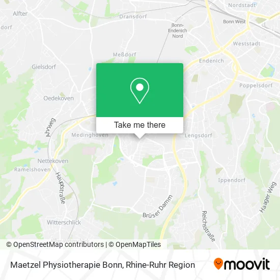 Карта Maetzel Physiotherapie Bonn