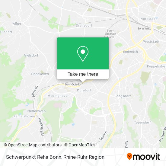 Schwerpunkt Reha Bonn map