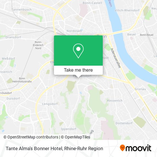 Tante Alma's Bonner Hotel map