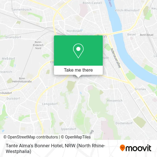 Tante Alma's Bonner Hotel map
