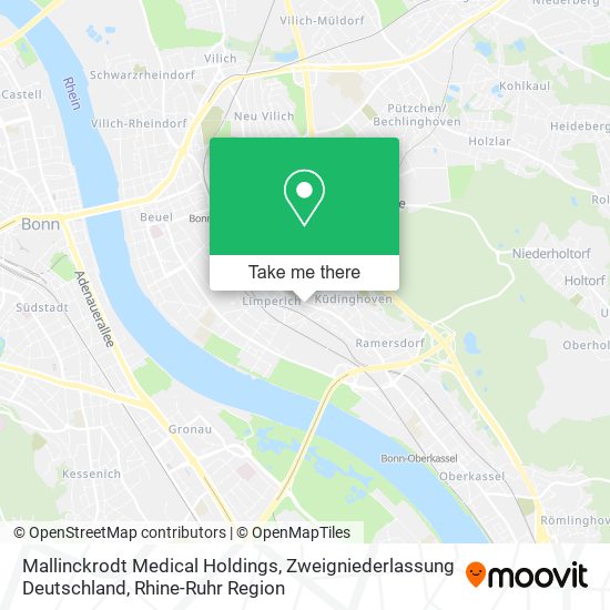 Mallinckrodt Medical Holdings, Zweigniederlassung Deutschland map