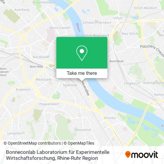 Bonneconlab Laboratorium für Experimentelle Wirtschaftsforschung map