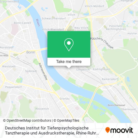 Карта Deutsches Institut für Tiefenpsychologische Tanztherapie und Ausdruckstherapie